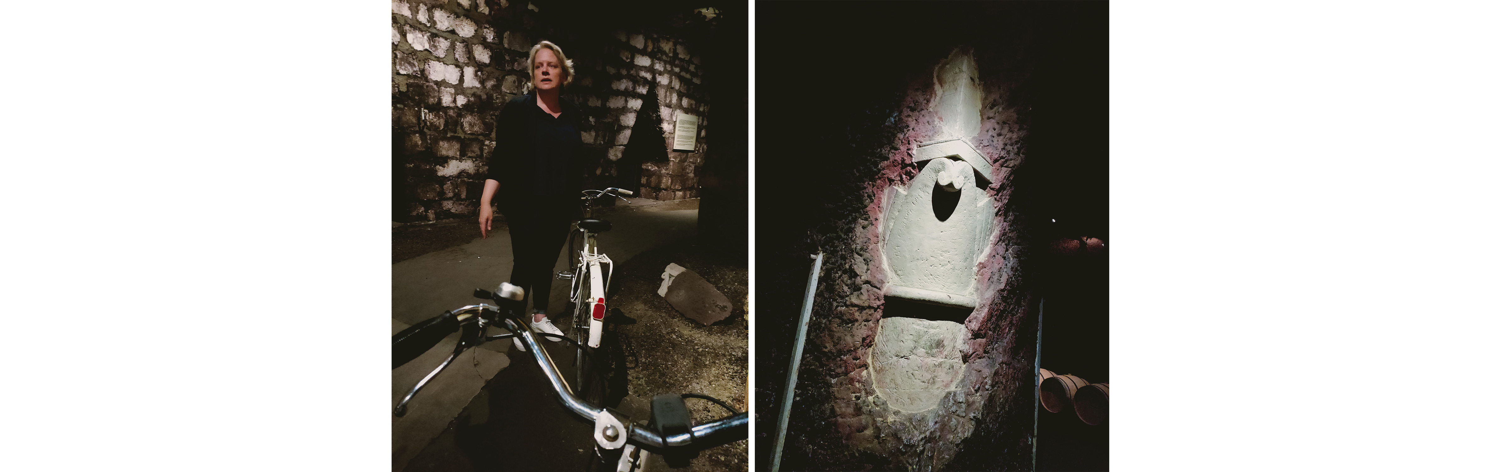 Juliette Monmousseau et la visite guidée à vélo des caves troglodytes de la Maison Bouvet-Ladubay
