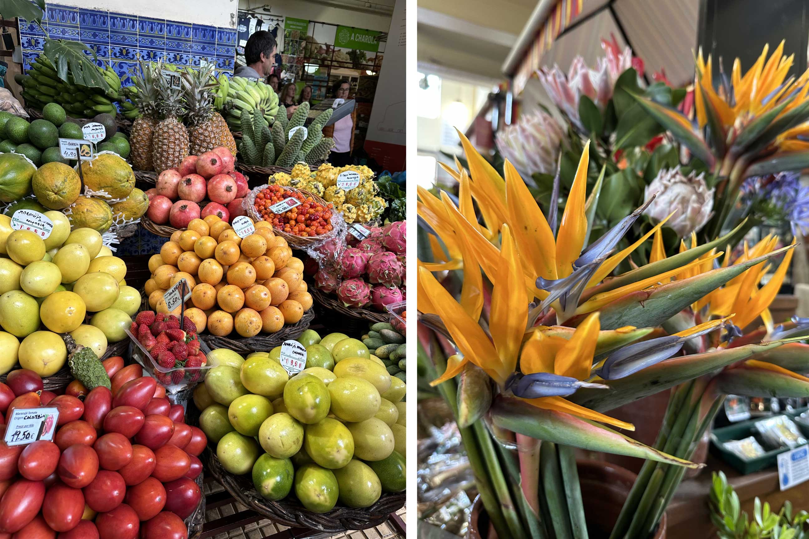 Fruits et légumes du mercado dos Lavradores | Funchal, Madère – Crédit photo : Charlotte DOMINIQUE