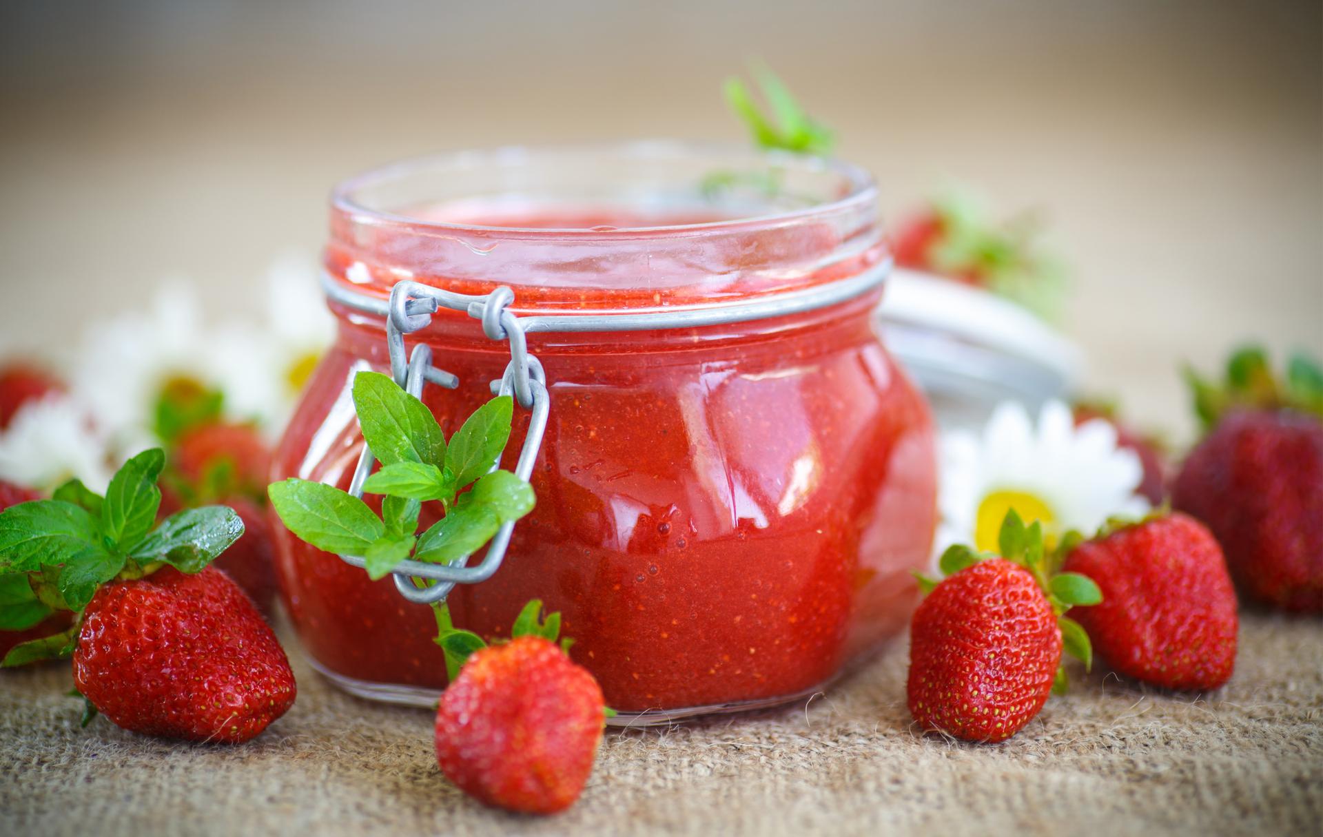 Confiture fraises menthe facile