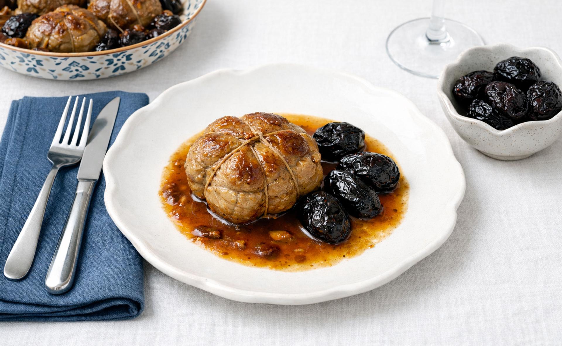 Paupiettes de veau aux pruneaux
