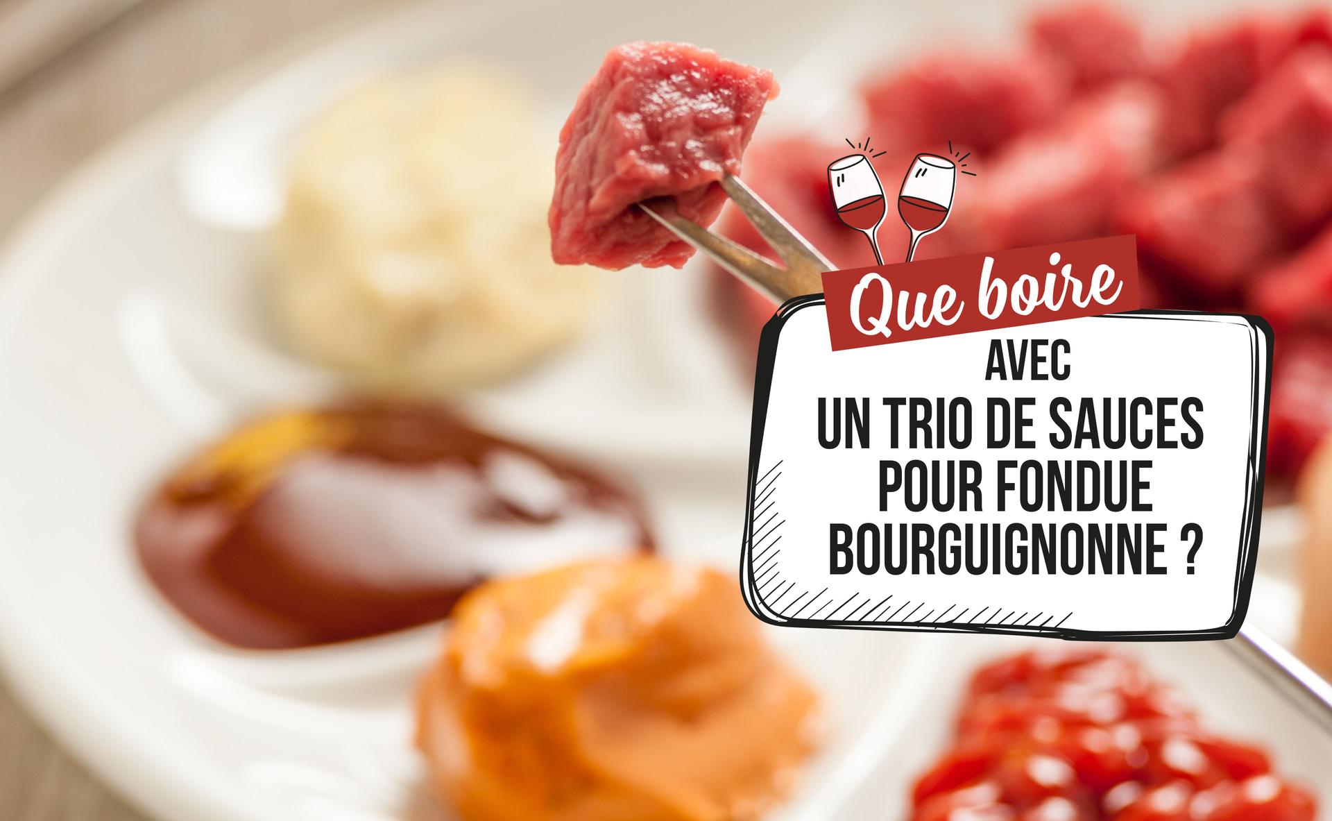 Trio de sauces pour fondue bourguignonne