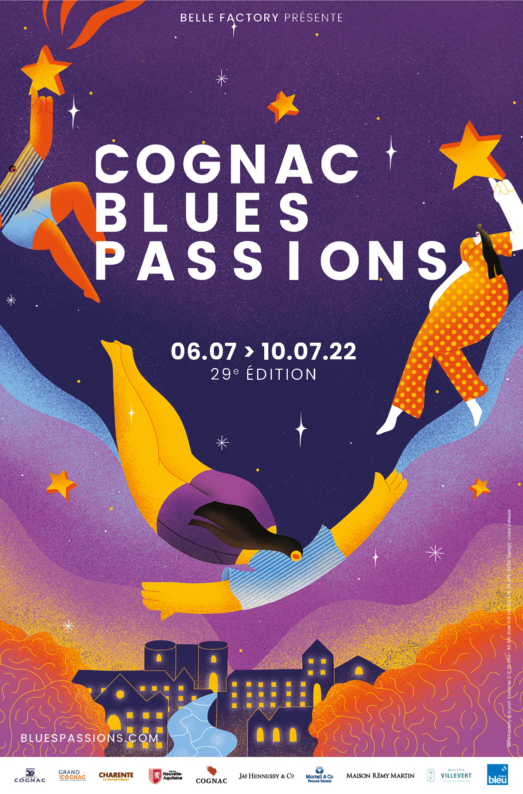  Affiche du Cognac Blues Passion édition 2022