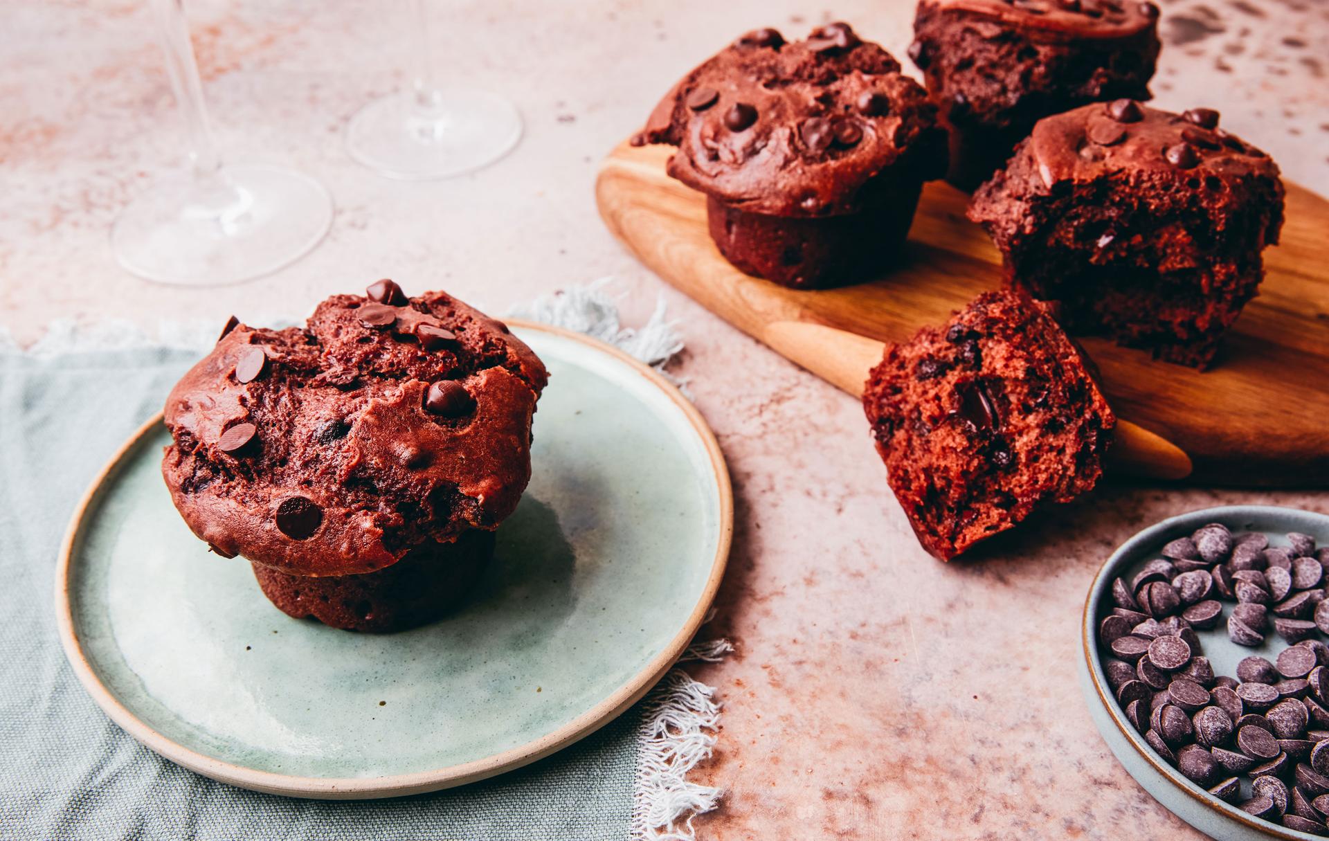 Muffins vegan au chocolat