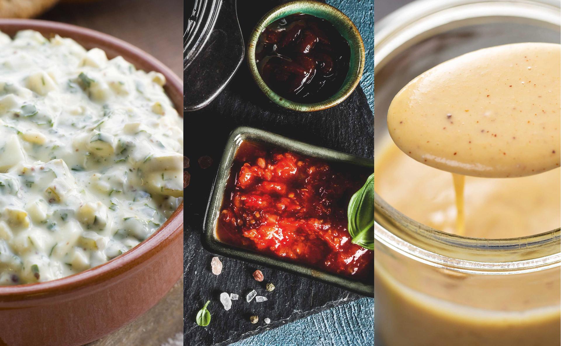 Trio de sauces pour fondue bourguignonne