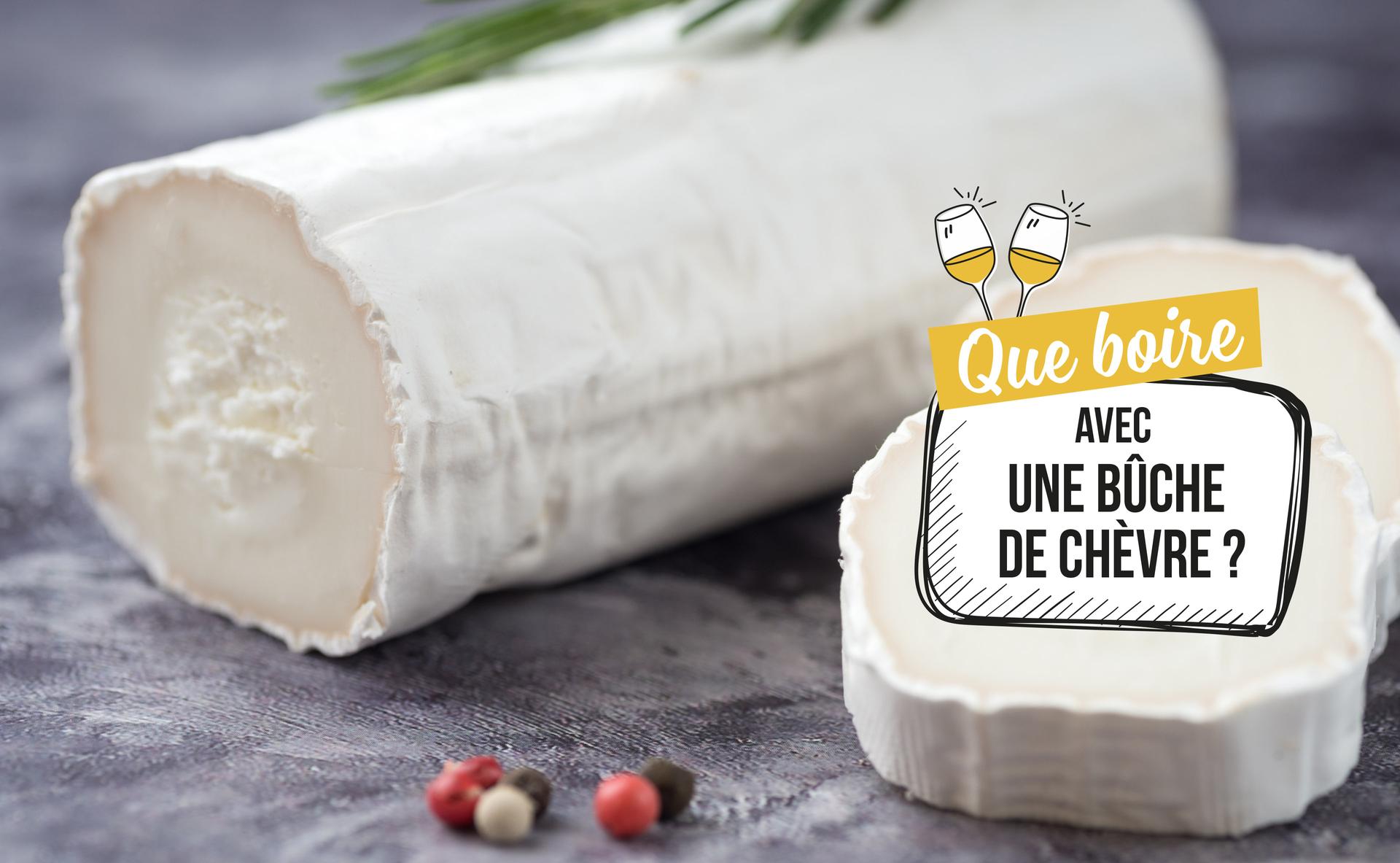 Vin & fromage : la bûche de chèvre