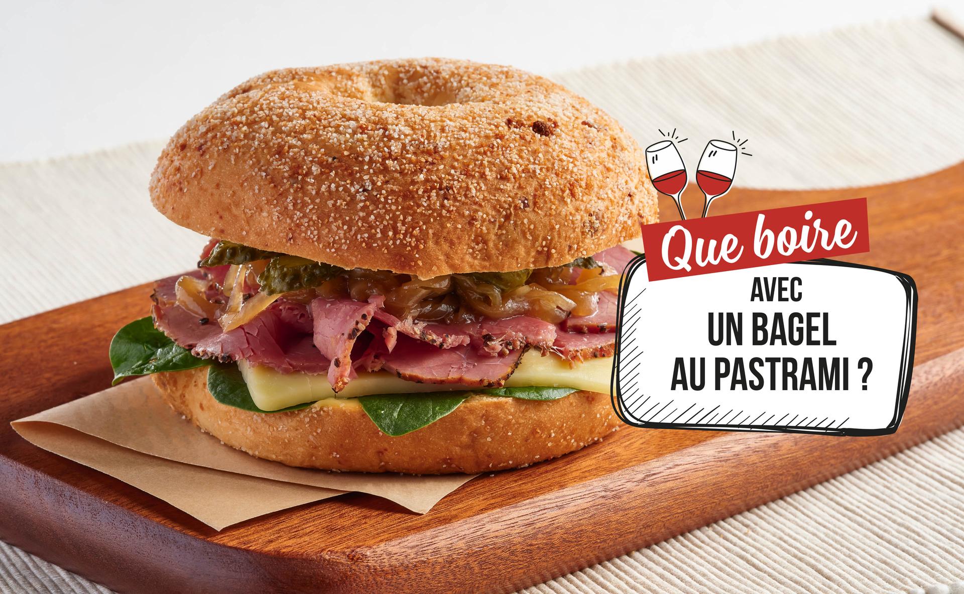 Que boire avec un bagel au pastrami ?