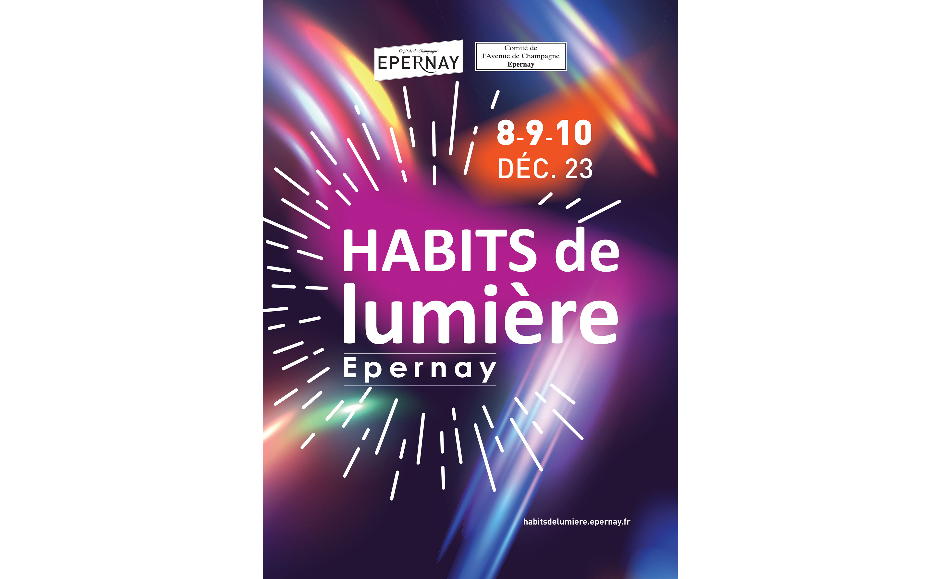 L’affiche des Habits de Lumière 2023, 23<sup>ème</sup> édition - @Ville d’Epernay