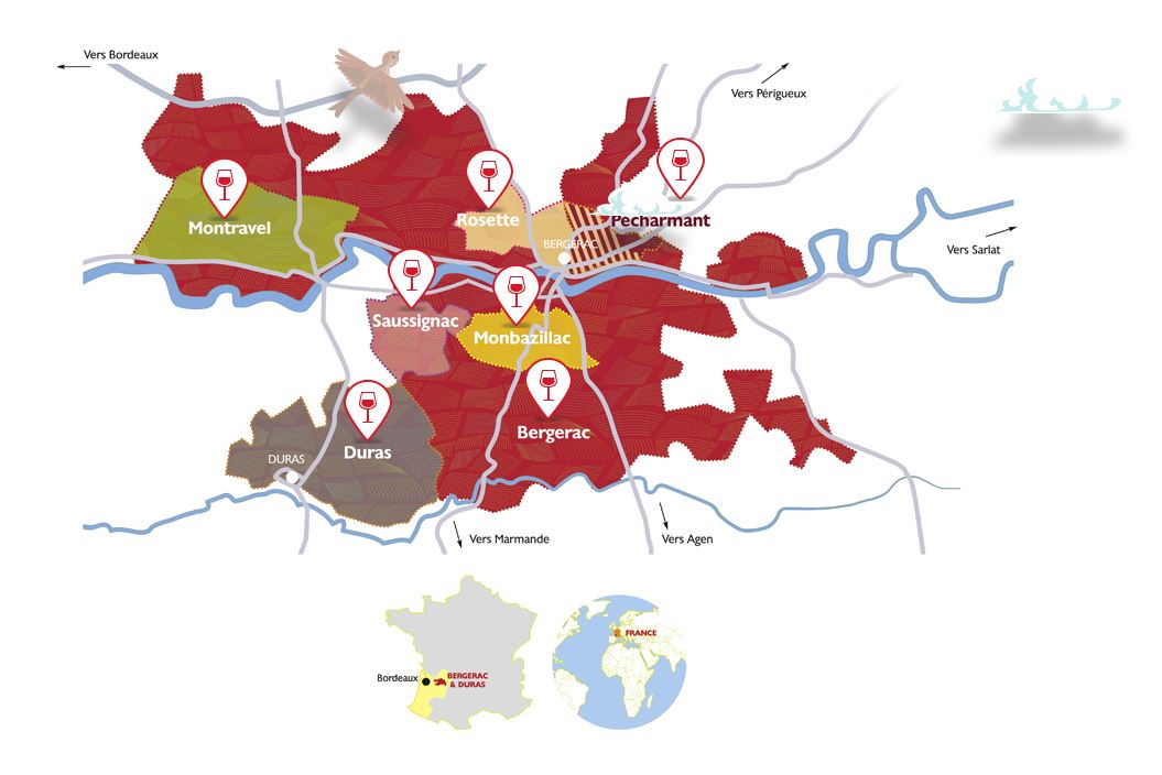 Source : Vin de Bergerac Duras, Site officiel