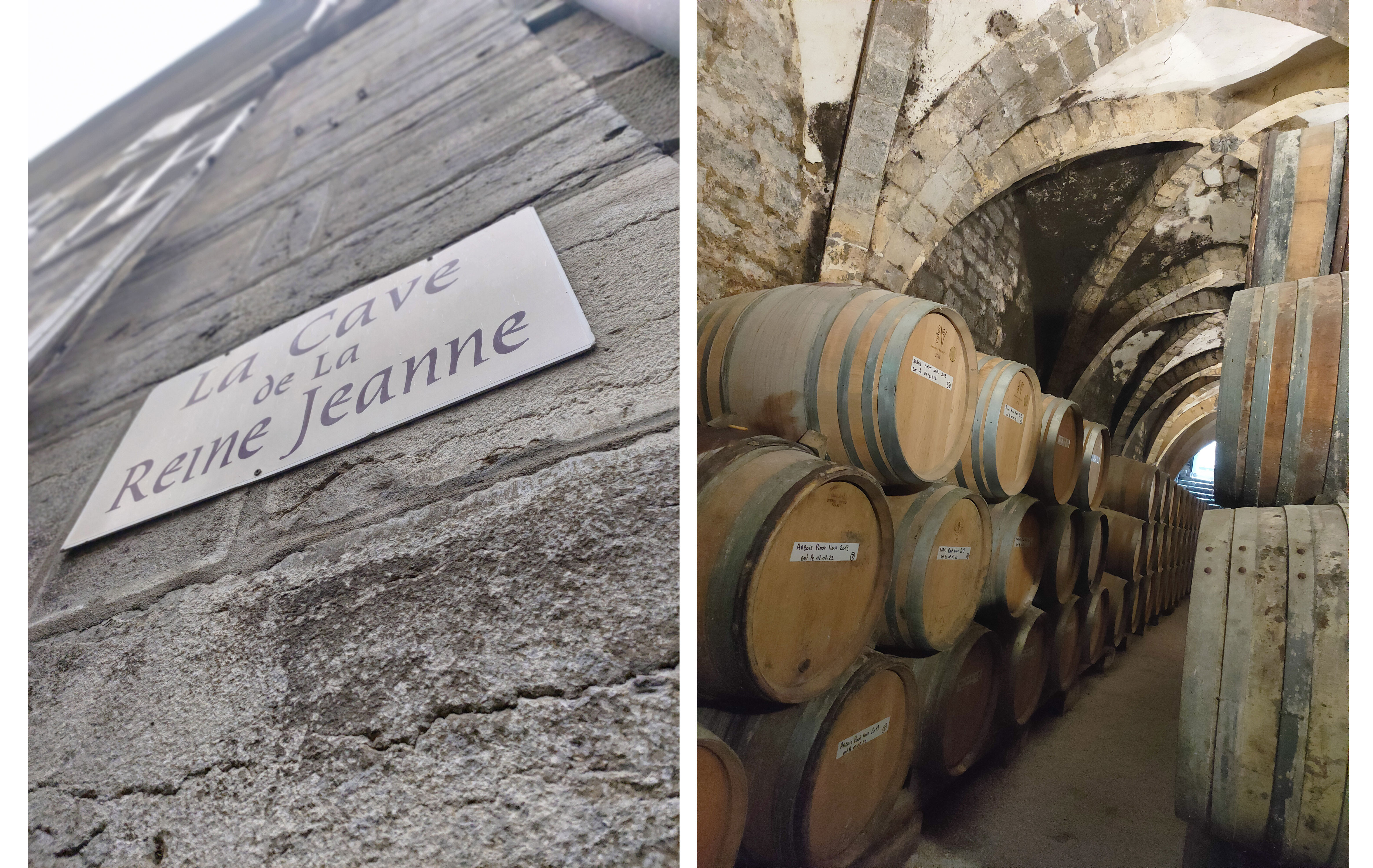 La cave de la Reine Jeanne, édifiée en 1322 et classée monument historique, est l’une des plus belles du Jura