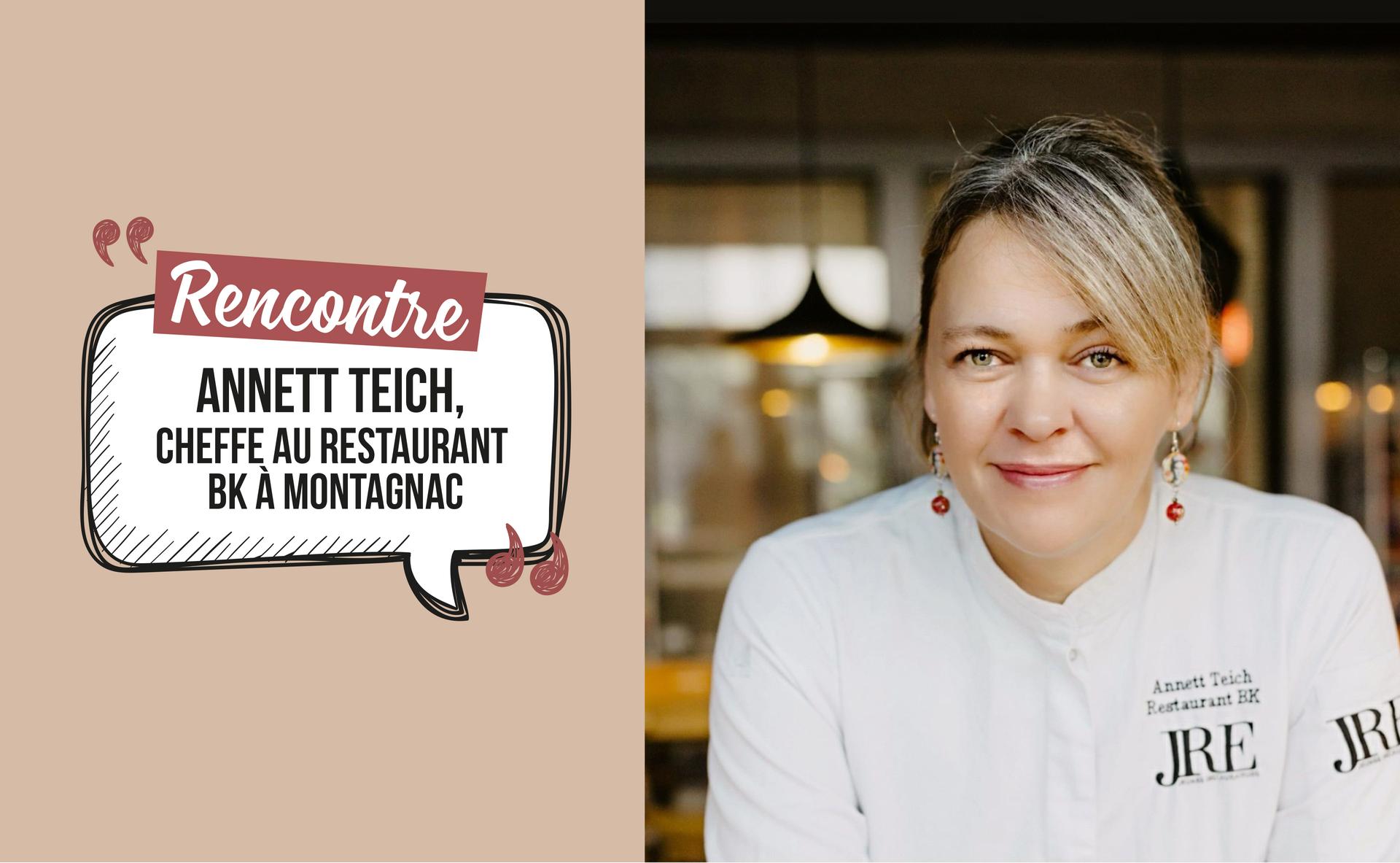 Portrait d’Annett Teich, cheffe au restaurant BK à Montagnac