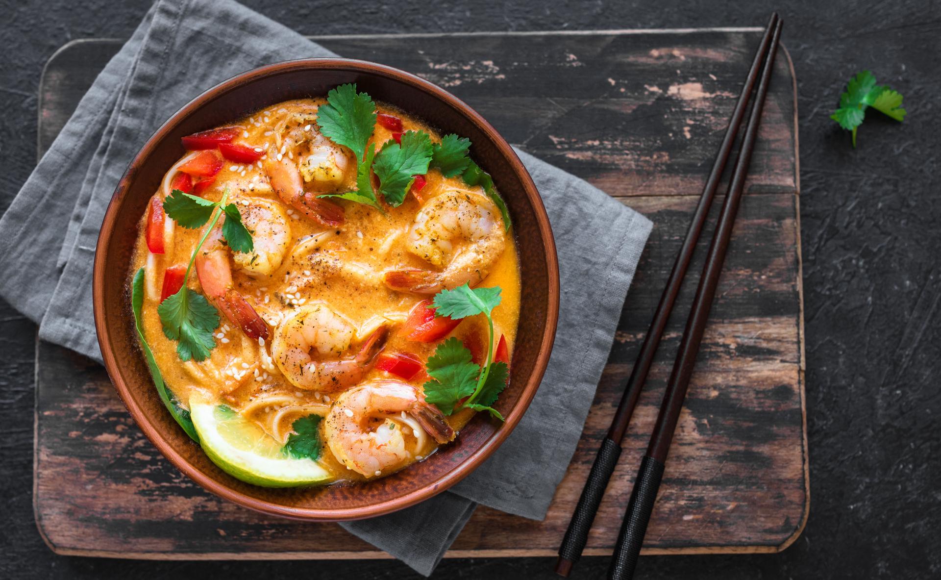 Crevettes aux saveurs asiatiques