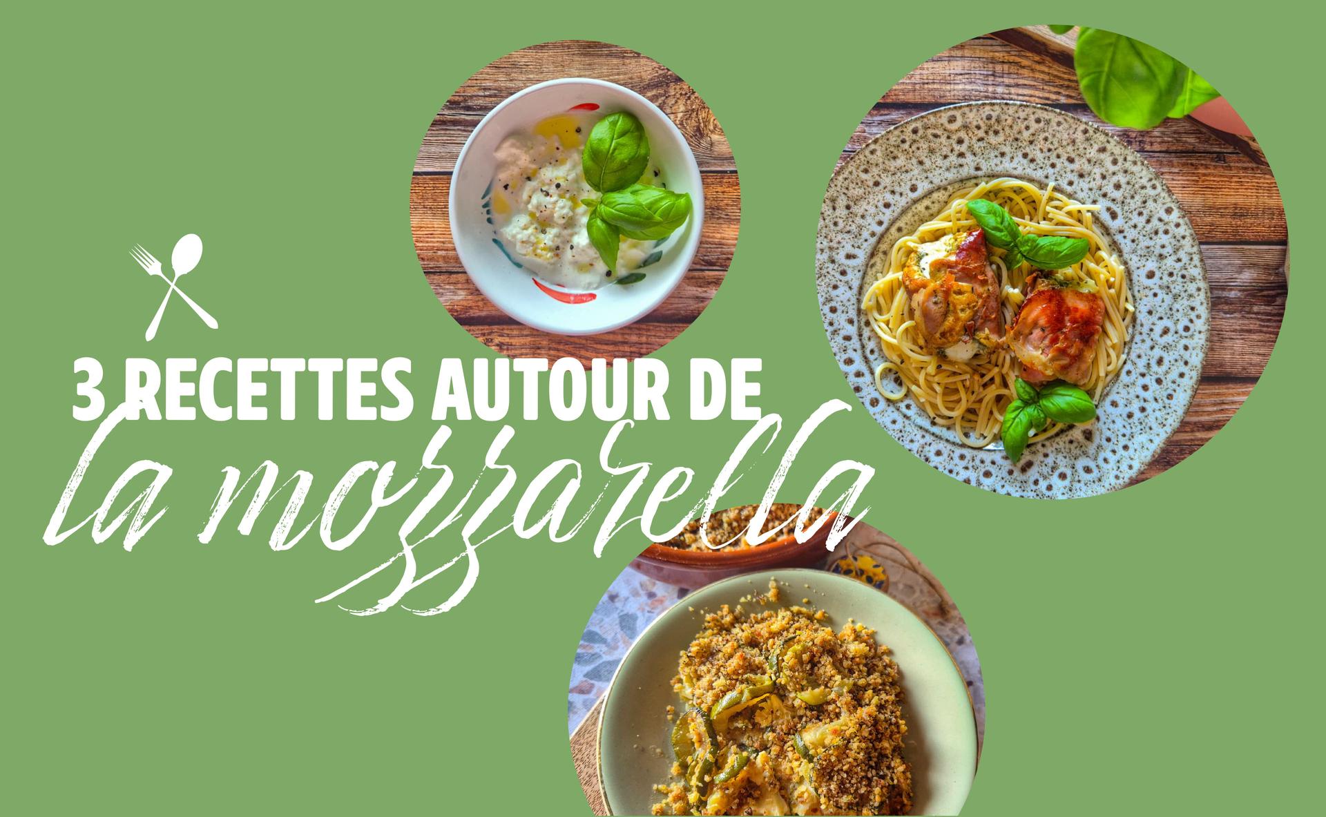 3 recettes autour de la mozzarella 