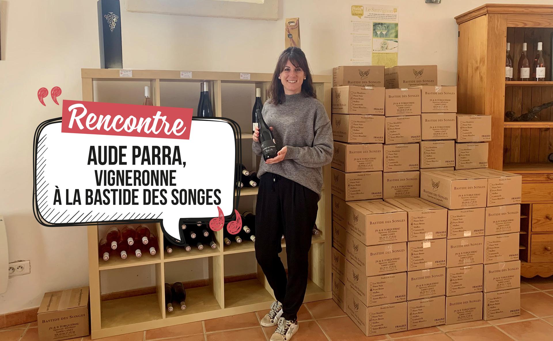 Portrait d’Aude Parra, vigneronne à la Bastide des Songes