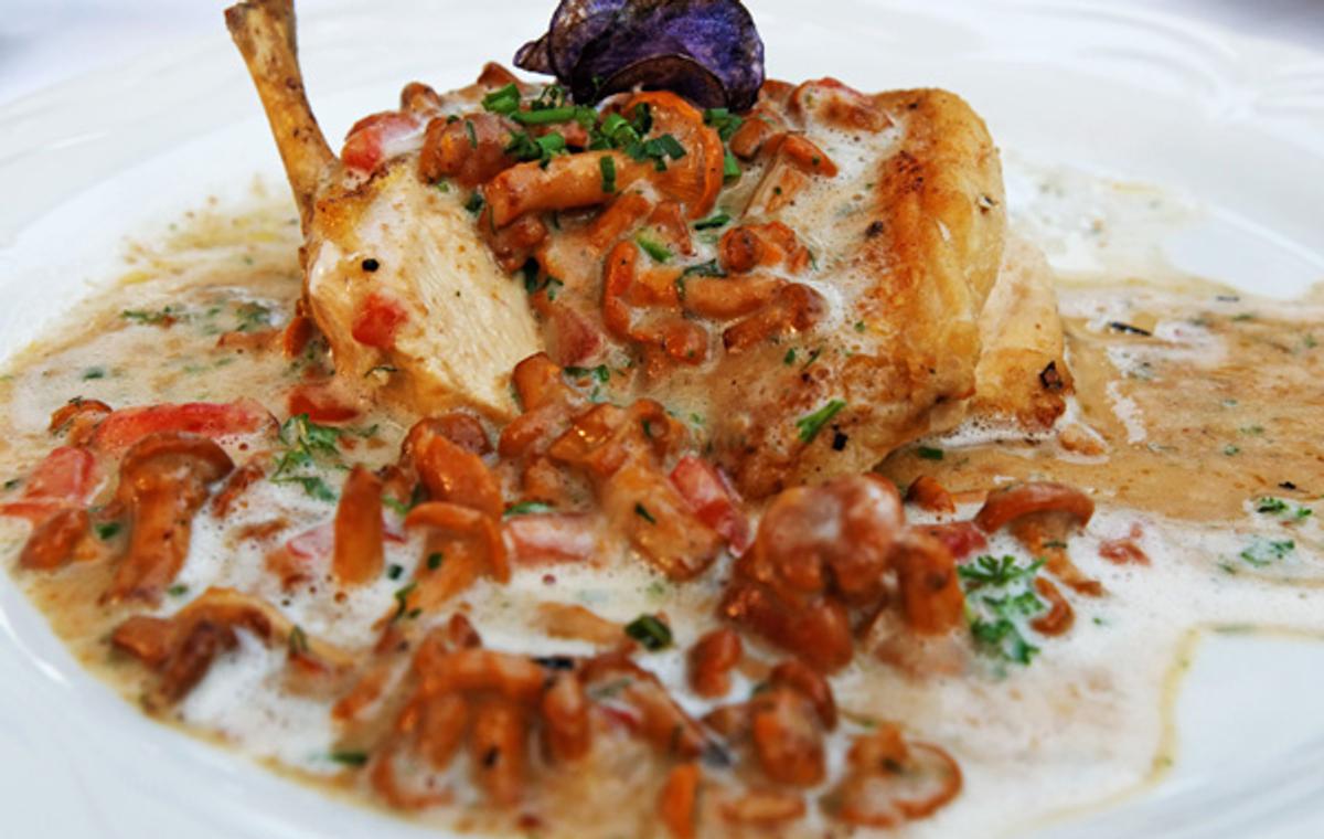 Notre recette de Poulet aux girolles