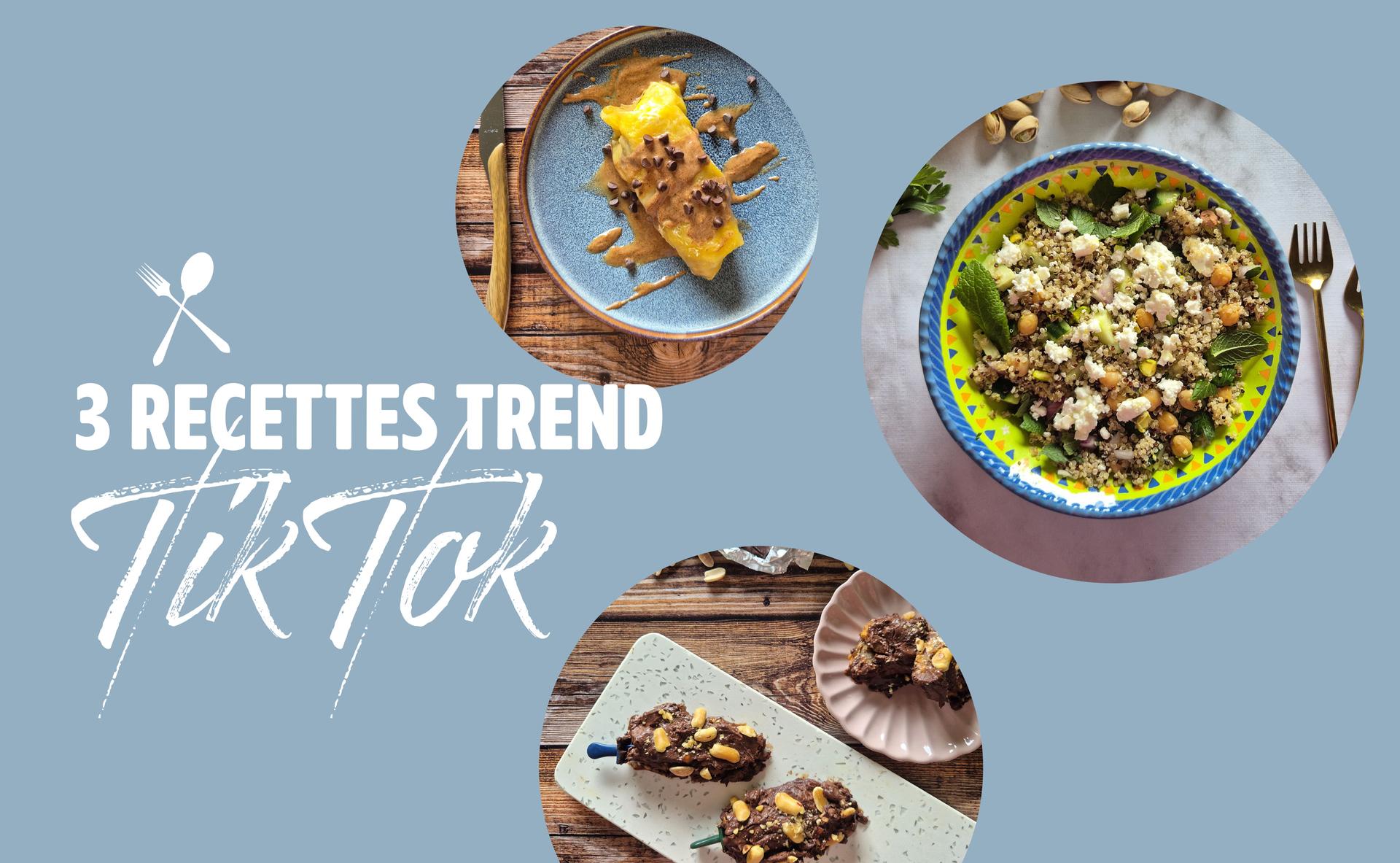 3 recettes trend TikTok
