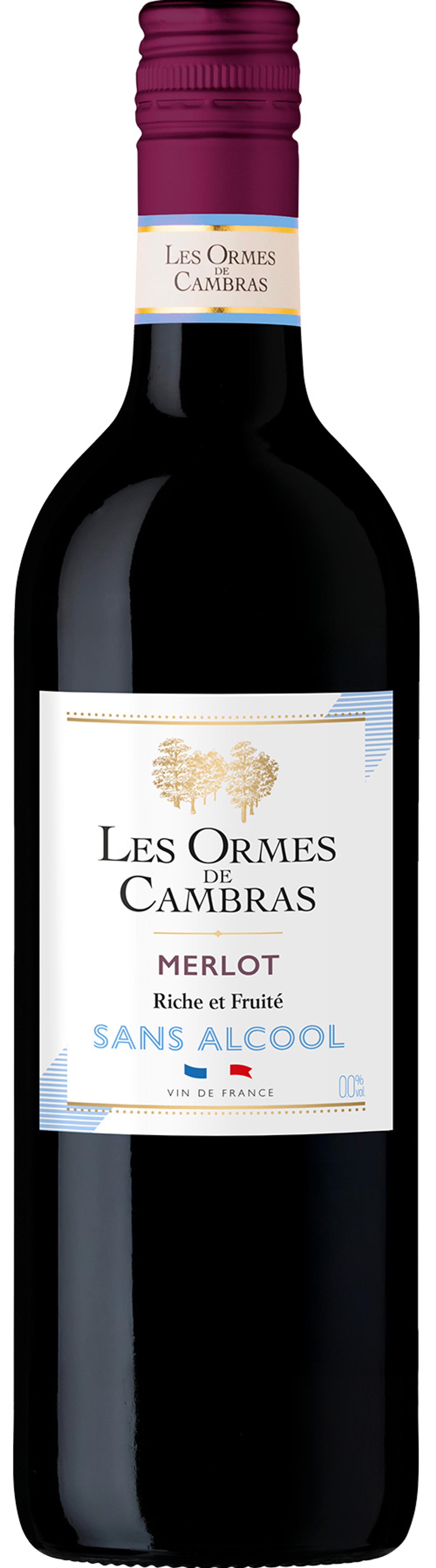 Les Ormes de Cambras Merlot sans alcool