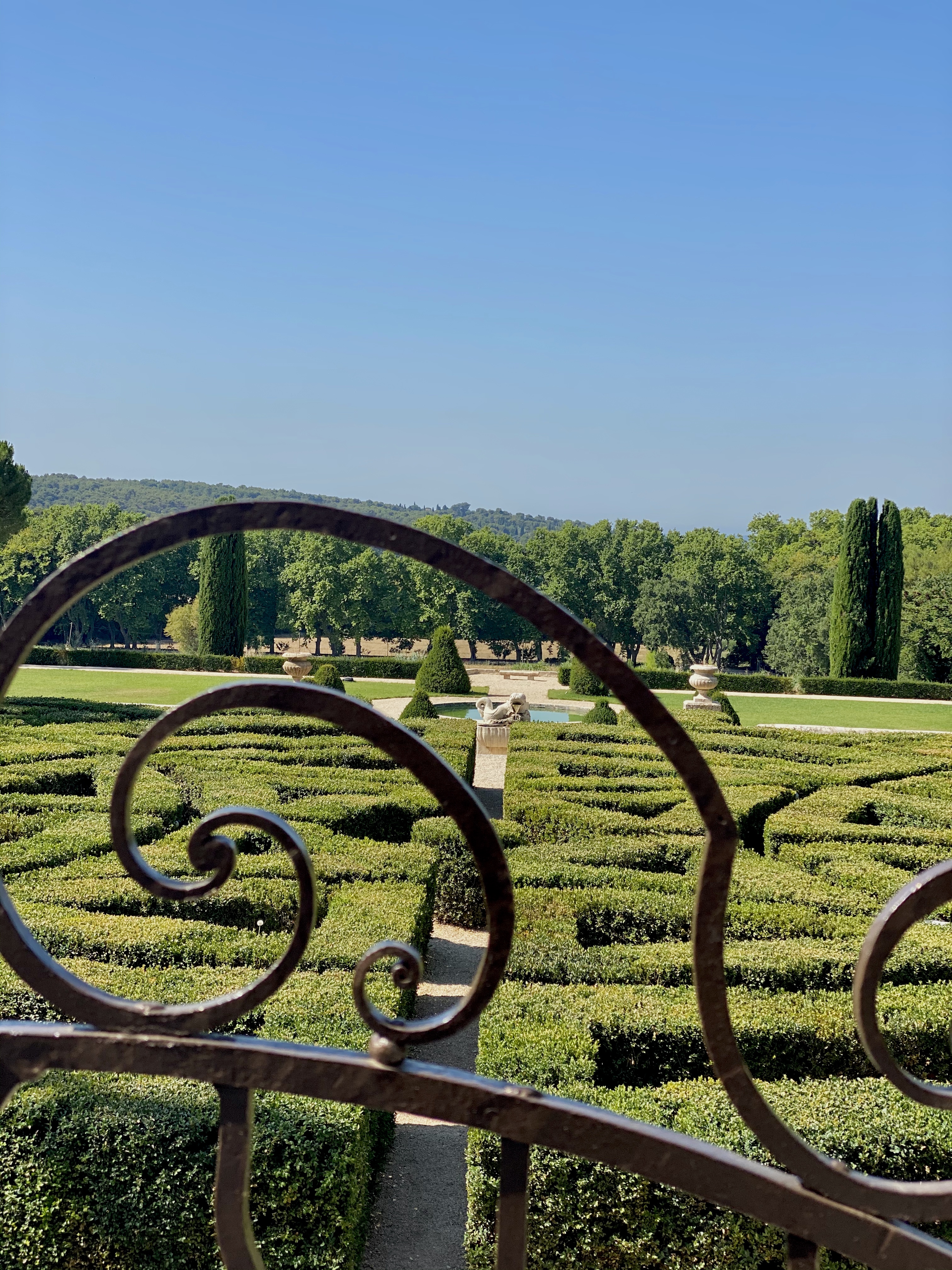 Le jardin à la française du Château La Gaude, classé parmi les Monuments Historiques