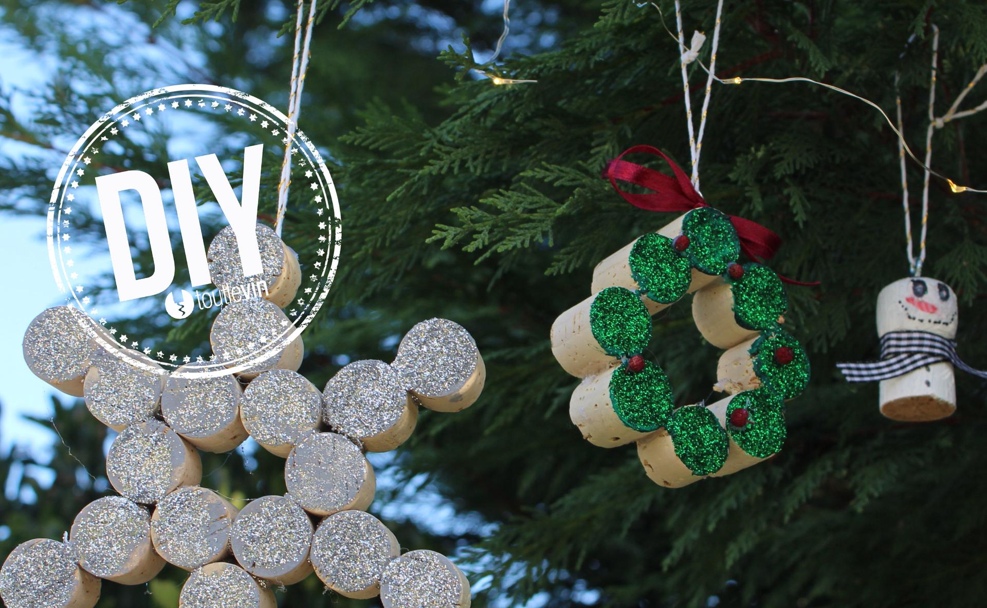DIY : fabriquer ses décorations de Noël avec des bouchons