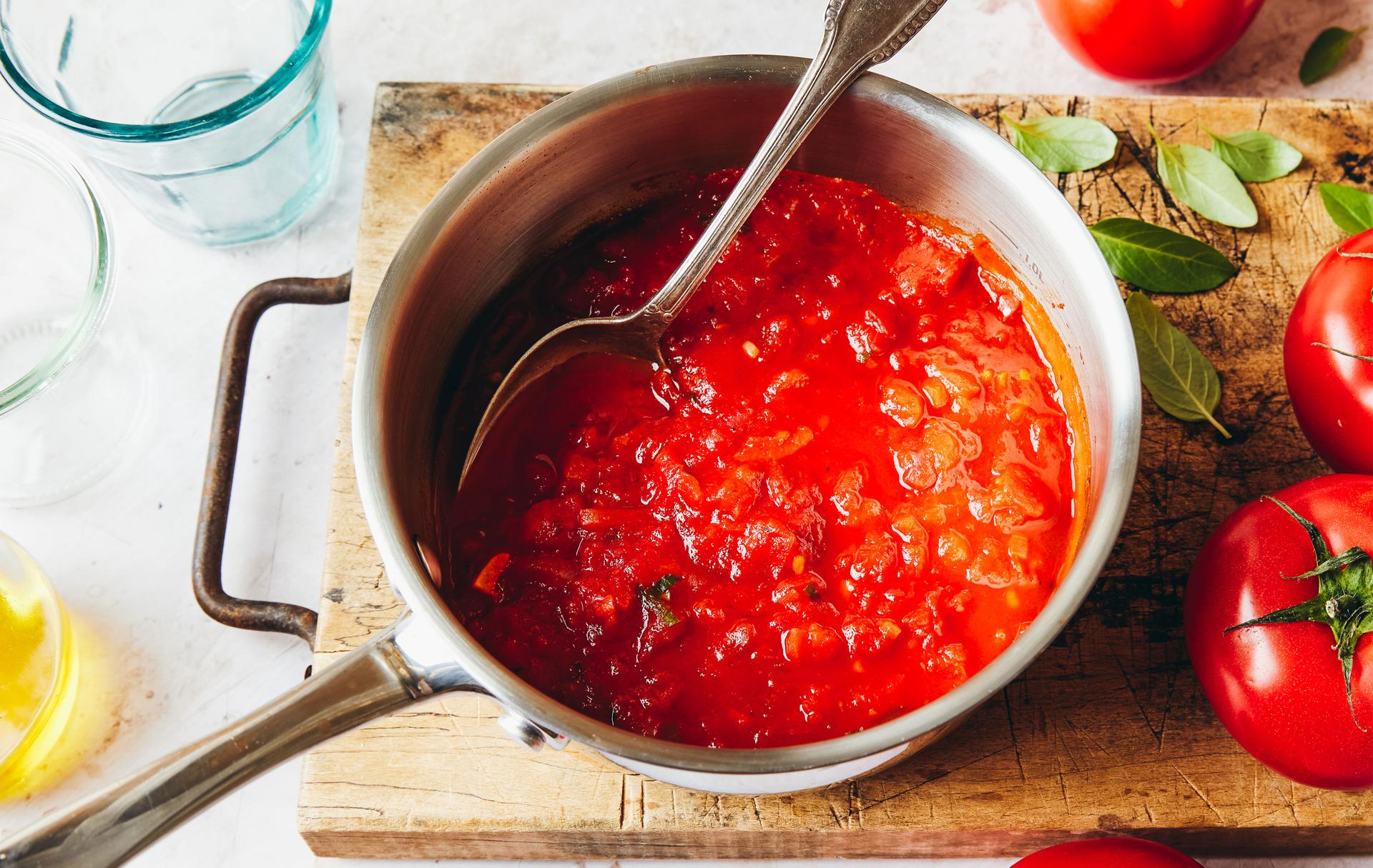 Sauce tomate maison et conservation
