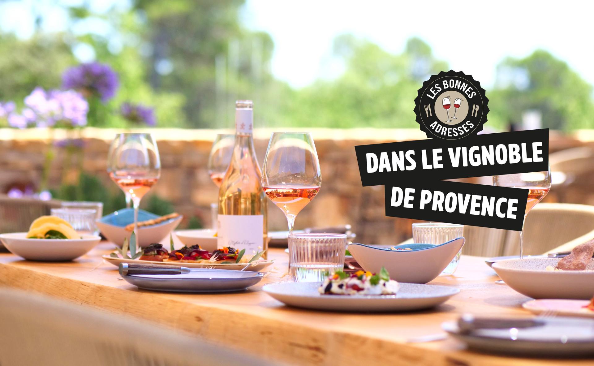 3 tables dans le vignoble de Provence